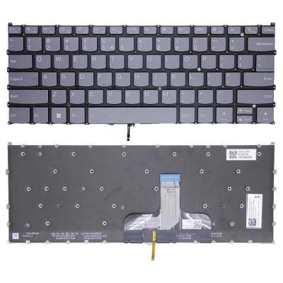 Lenovo Slim 7 ProX 14ARH7 82V2, Slim 7 ProX 14IAH7 82V1, gray backlit US keyboard Lenovo Slim 7 ProX 14ARH7 82V2, Slim 7 ProX 14IAH7 82V1, gray backlit US keyboard