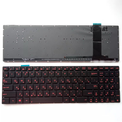 Asus N56 N550 N550JV N550J N550X n750j red backlit Russian RU keyboard Asus N56 N550 N550JV N550J N550X n750j red backlit Russian RU keyboard