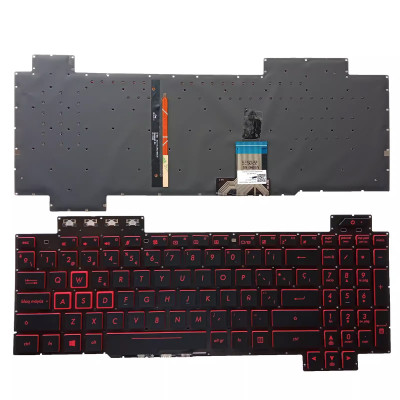 Asus TUF Gaming FX80 FX80GD FX80GE FX80GM backlit Spanish SP keyboard Asus TUF Gaming FX80 FX80GD FX80GE FX80GM backlit Spanish SP keyboard