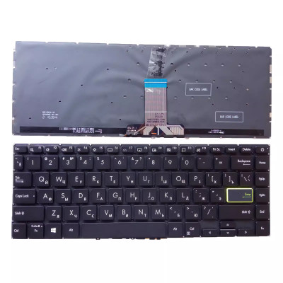 Asus VivoBook S14 S433 S433EA EQ FA FL S433JQ X421 black backlit Russian RU keyboard Asus VivoBook S14 S433 S433EA EQ FA FL S433JQ X421 black backlit Russian RU keyboard