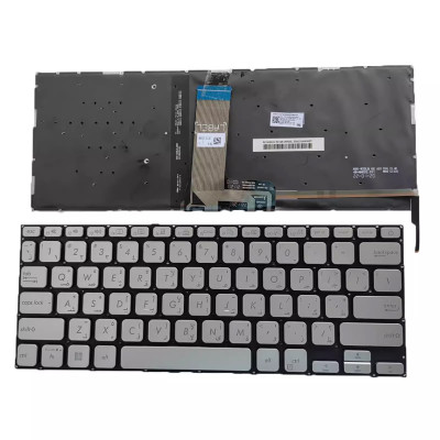 Asus Vivobook X415 X415JA silver backlit Arabic AR keyboard Asus Vivobook X415 X415JA silver backlit Arabic AR keyboard