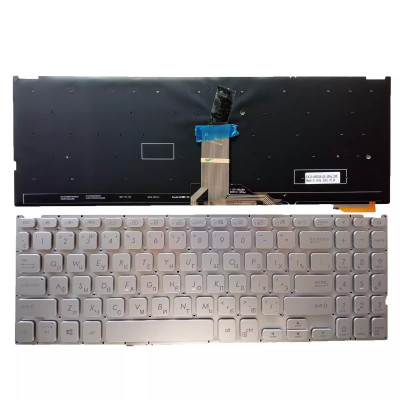 Asus Vivobook X509U X509UA X509FA X509FJ X509 silver backlit Russian RU keyboard Asus Vivobook X509U X509UA X509FA X509FJ X509 silver backlit Russian RU keyboard