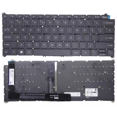 Acer Swift Edge 16 SFA16-41, SFA16-42, SFE16-42, backlit US keyboard black Acer Swift Edge 16 SFA16-41, SFA16-42, SFE16-42, backlit US keyboard black