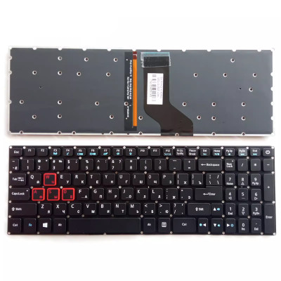 Acer VN7 571G 591G MS2391 MS2395 V5-573G 552G 572G backlit Russian RU keyboard Acer VN7 571G 591G MS2391 MS2395 V5-573G 552G 572G backlit Russian RU keyboard