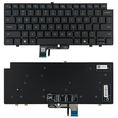 Dell Latitude 7340 7440 7640 Series 0H3DHT, black backlit US keyboard Dell Latitude 7340 7440 7640 Series 0H3DHT, black backlit US keyboard