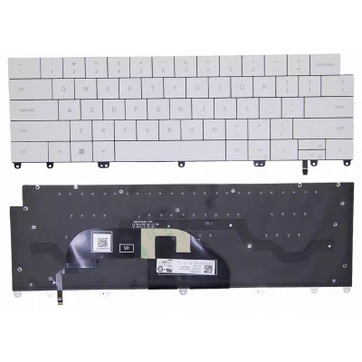 Dell XPS 13 Plus 9320, 9330, 9340, P151G, 2022 backlit US keyboard 0M6VRM white Dell XPS 13 Plus 9320, 9330, 9340, P151G, 2022 backlit US keyboard 0M6VRM white