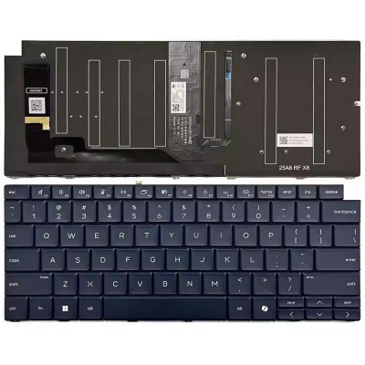 HP EliteBook X G2i, G2a, G2q, 14 inch, HSN-I65C-4, backlit US keyboard blue HP EliteBook X G2i, G2a, G2q, 14 inch, HSN-I65C-4, backlit US keyboard blue