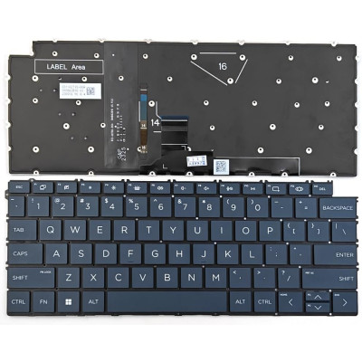 HP Spectre 14-EU, 16-AA, TPN-Q292, backlit US keyboard blue HP Spectre 14-EU, 16-AA, TPN-Q292, backlit US keyboard blue