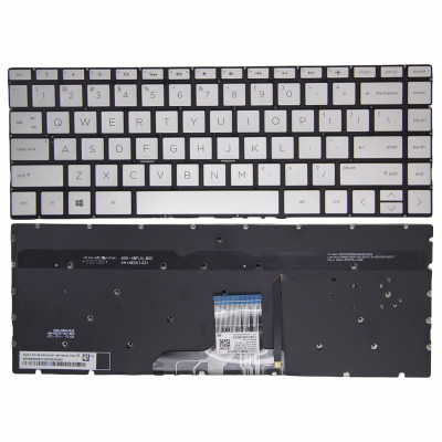 HP Spectre x360 13T-AE 13M-AG 13Z-AG 13T-AH 13T-AN silver backlit US keyboard HP Spectre x360 13T-AE 13M-AG 13Z-AG 13T-AH 13T-AN silver backlit US keyboard