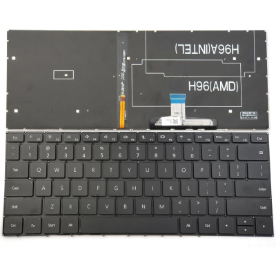 Huawei MateBook 13, KPL-W00, VLR-W19, W19P, W19L, KPR-W19, W29, KPRC-W10L, WRT-W19, WRT-W29, VLT-W50, HN-W19L, HN-W19R, backlit US keyboard