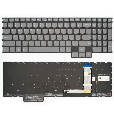 Lenovo Legion S7-16ARHA7, S7-16IAH7, gray backlit US keyboard