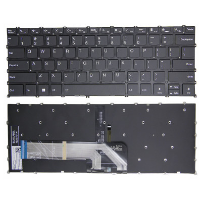 Lenovo ideapad 3 14ABA7, 5 14ABA7, 5 Pro-14ITL6, F10 lock black backlit US keyboard Lenovo ideapad 3 14ABA7, 5 14ABA7, 5 Pro-14ITL6, F10 lock black backlit US keyboard